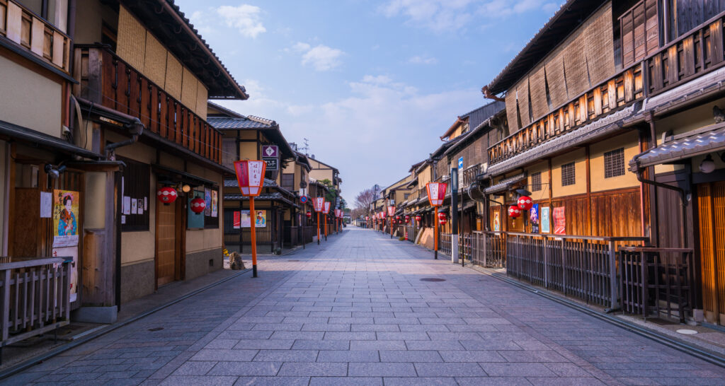 古い町並みの日本の観光地