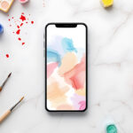 スマートフォンで描く水彩画のイメージビジュアル