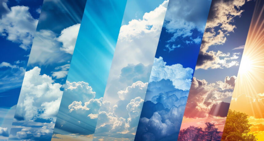 さまざまな天気の空