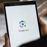 タブレットのGoogleレンズ画面