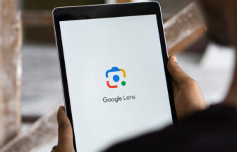 タブレットのGoogleレンズ画面