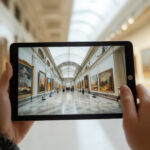 タブレットでバーチャル美術館を楽しむ