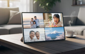 タブレットのアルバムアプリの画面イメージ