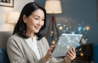 AIコンシェルジュを使用している日本人女性