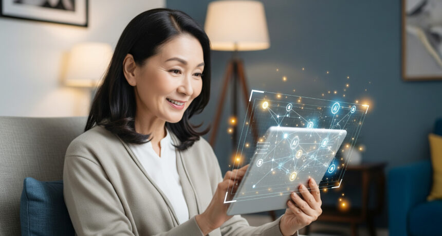 AIコンシェルジュを使用している日本人女性