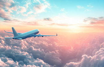 空の旅を想起させる壮大な空のイメージ