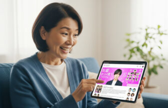 デジタルで推し活をしている日本人女性