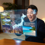 AIを使って旅行プランをたてる日本人男性