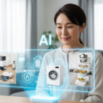 AIを使って家事をこなす日本人ミドル女性
