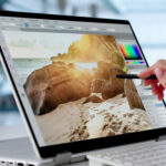タブレットの写真編集画面